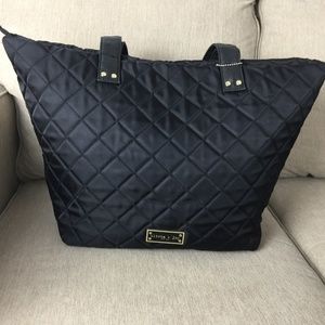 Used Black Olivia + Joy Quilted Tote